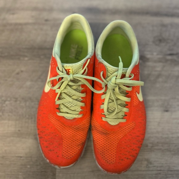 Nike Shoes - Nike Orange & Lime Low-Top Running Sneakers